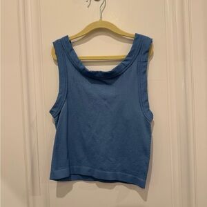 Urban Outfitters Blue Crop Tank Top